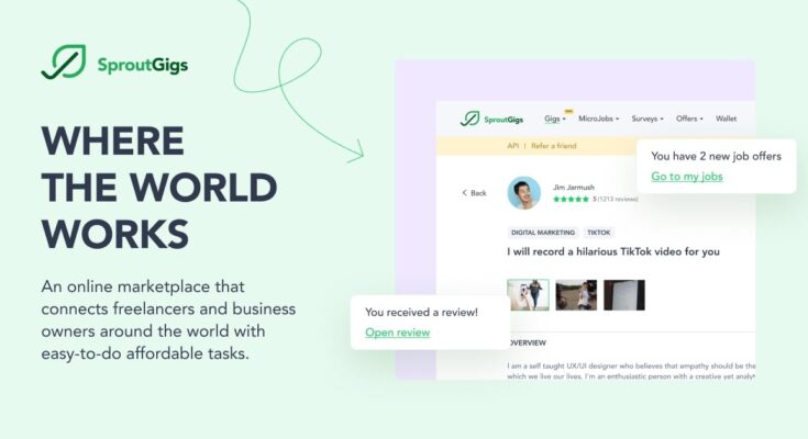 SproutGigs Online Earning Website