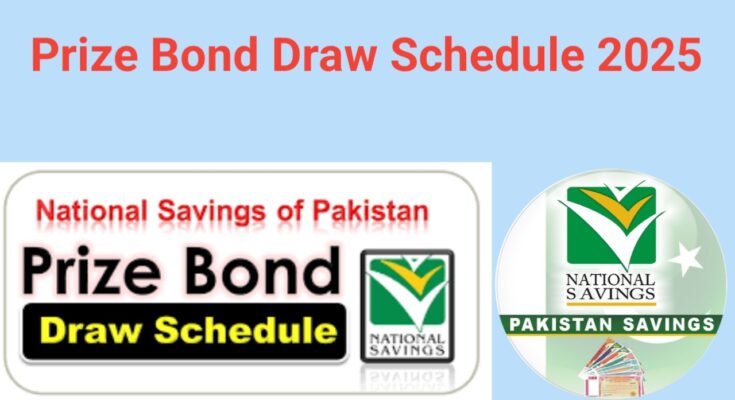 Prize Bond Draw Schedule 2025